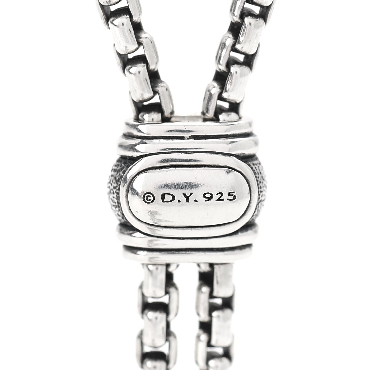 David Yurman Sterling Silver Diamond Renaissance Tassel Necklace 4 of 4
