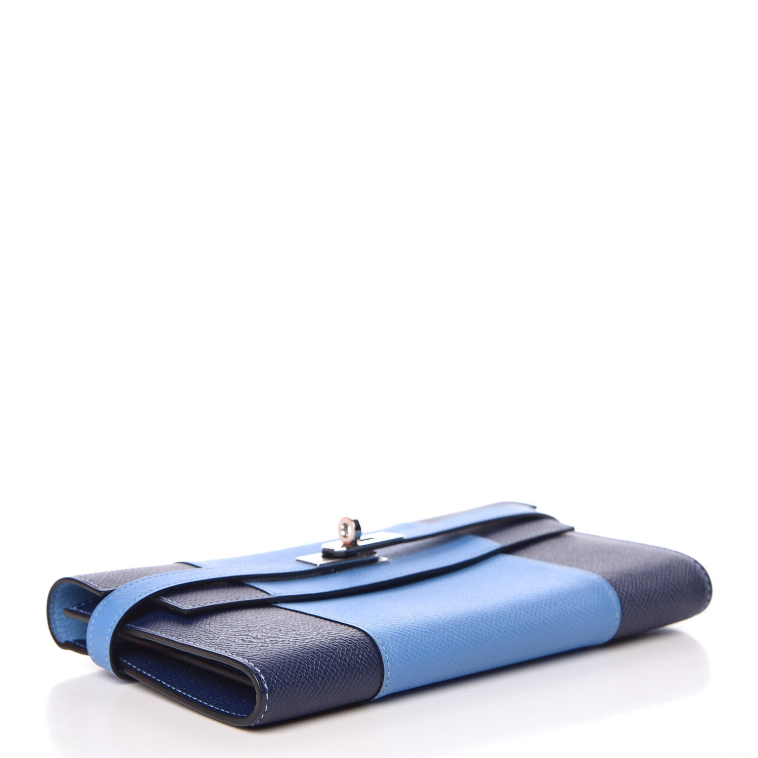 Hermes Epsom Kelly Longue Flag Wallet Bleu Paradis Bleu Saphir 4 of 8