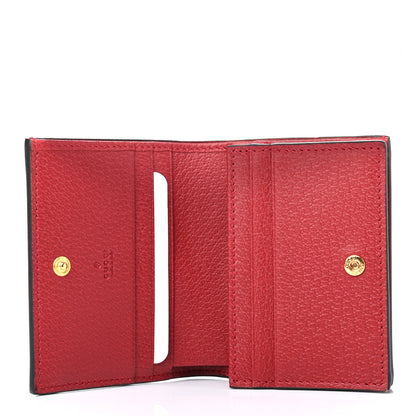 Gucci GG Supreme Monogram Flora Web Ophidia Card Case Red 5 of 6