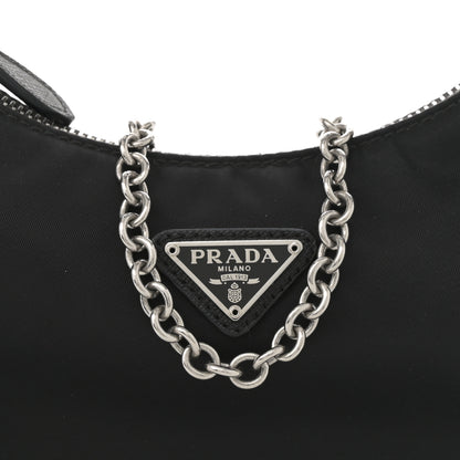 Prada Nylon Re-Edition 2005 Shoulder Bag Black 6 of 8
