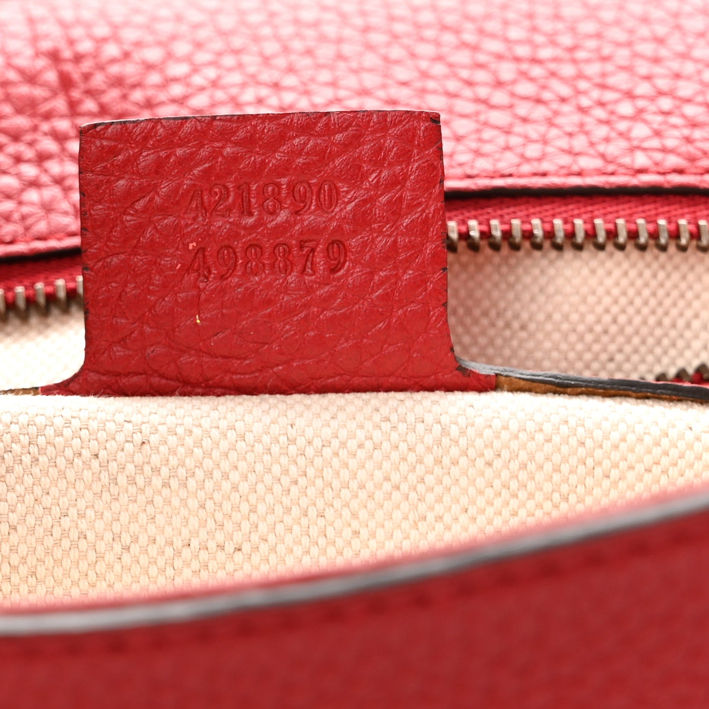 Calfskin Small GG Marmont Top Handle Bag Vulcanic Red