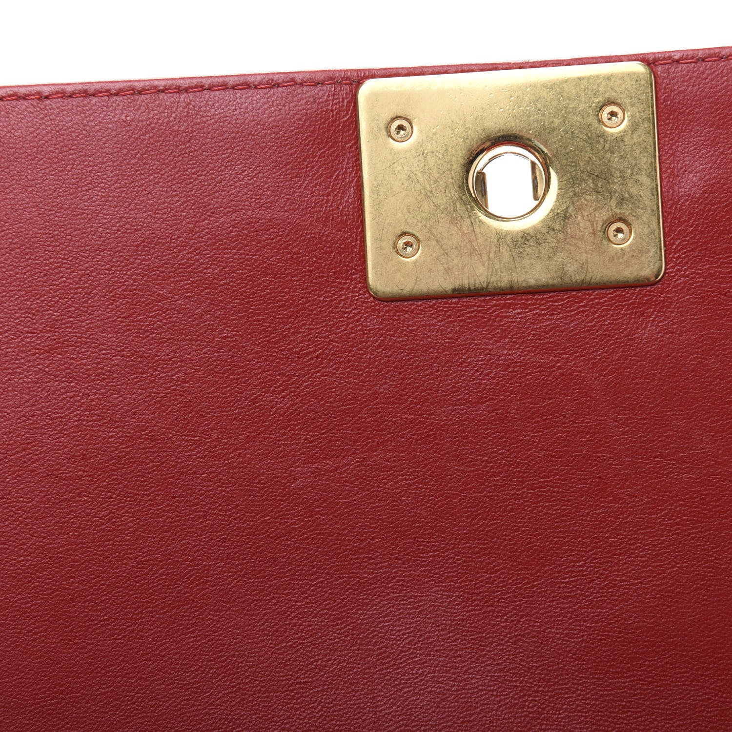 Chanel Lambskin Quilted Medium Boy Flap Red 10 of 13