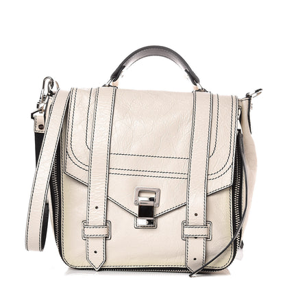 Proenza Schouler Crackled Lambskin PS1 Plus Zip Backpack Clay 1 of 12