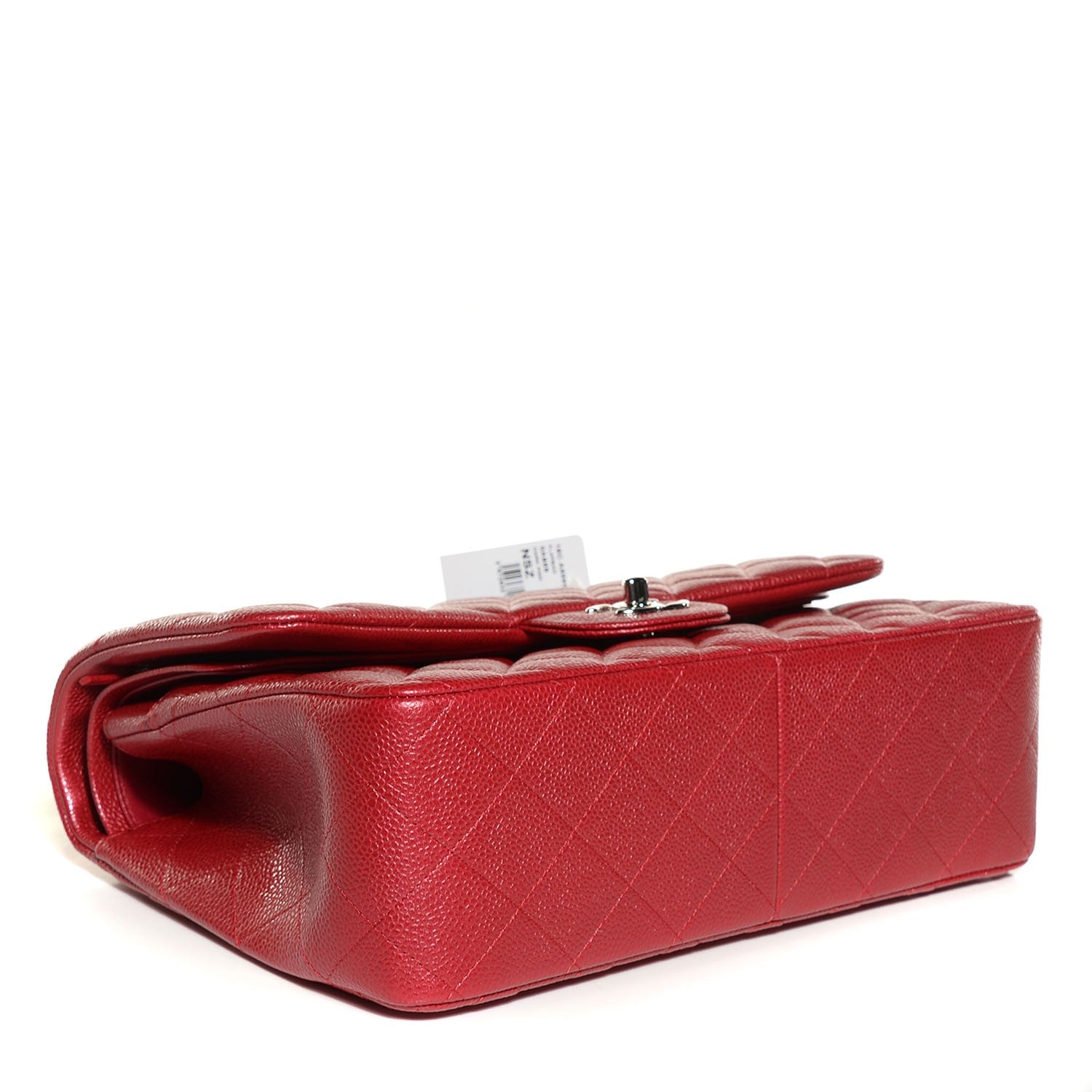 Chanel Pearly Caviar Quilted Jumbo Double Flap Dark Pink 4 of 9