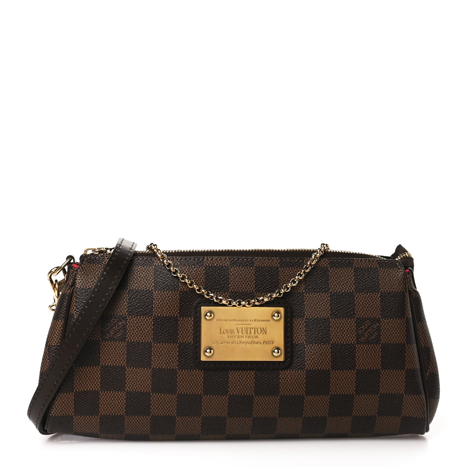Louis Vuitton Damier Ebene Eva Clutch 1 of 7