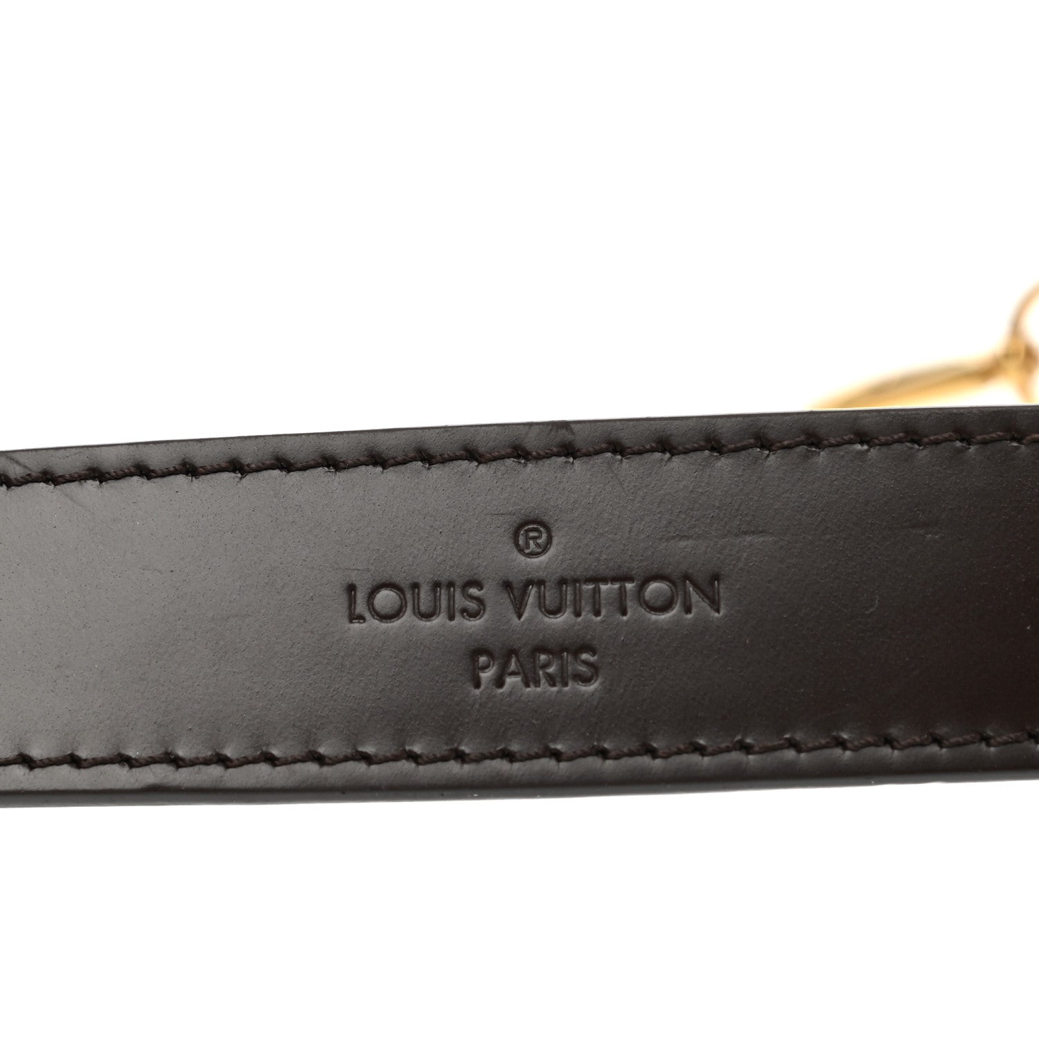 Louis Vuitton Calfskin Normandy Shoulder Strap Brown 3 of 6