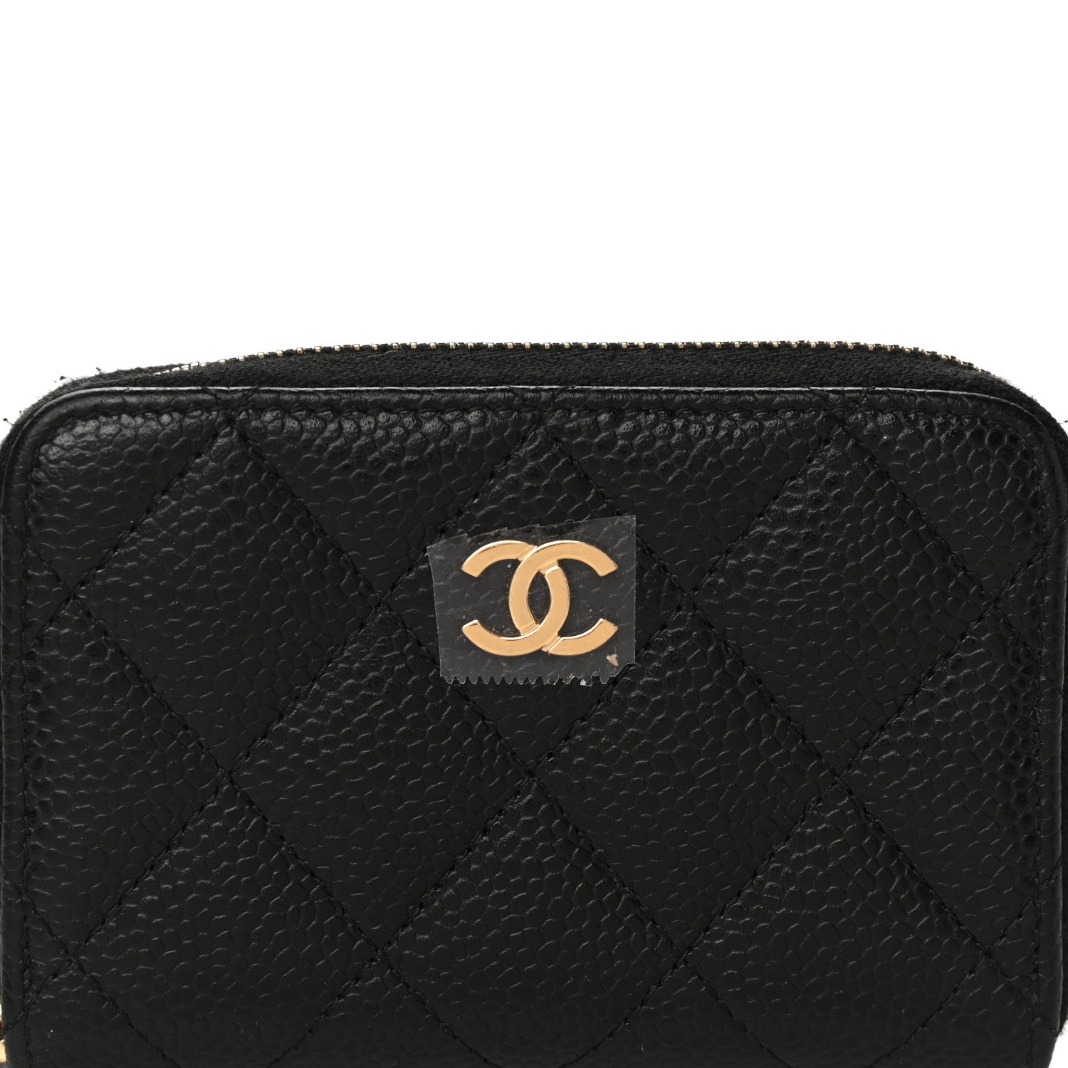 Chanel Caviar Quilted Zip Coin Purse Black 8 of 11