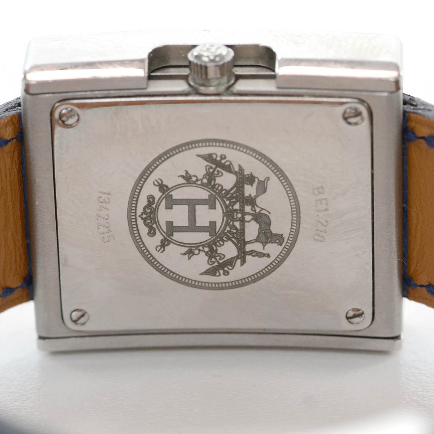Stainless Steel Alligator 22mm Belt Quartz Watch Blue Jean