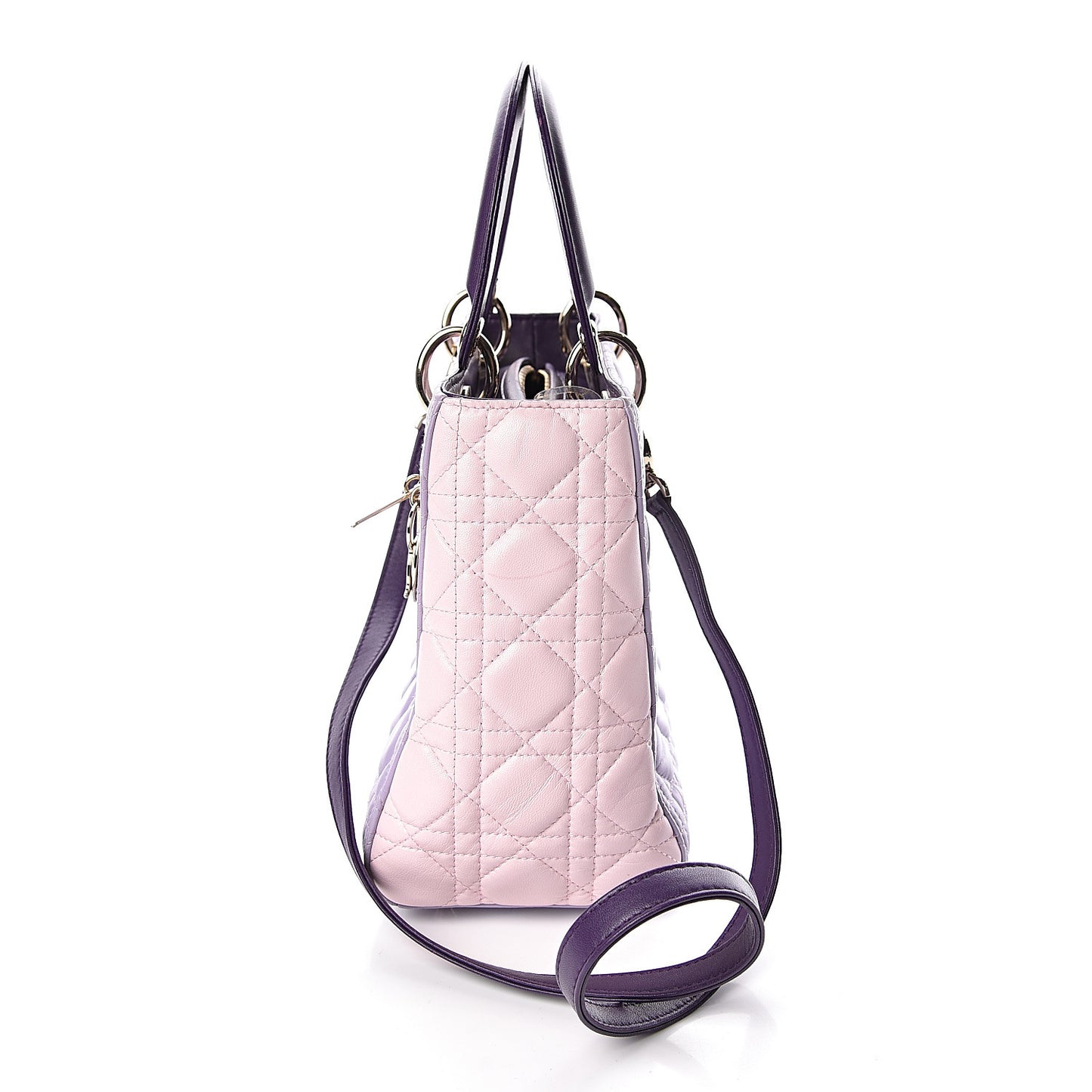 Lambskin Cannage Medium Tri-Color Lady Dior