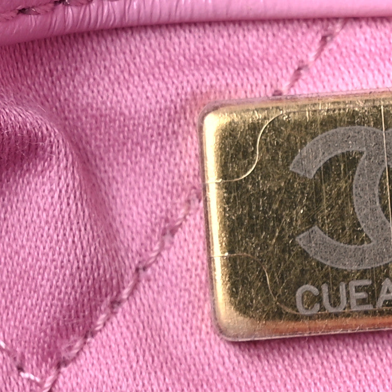 Chanel Shiny Calfskin Quilted Chanel 22 Backpack Lilac 7 of 10