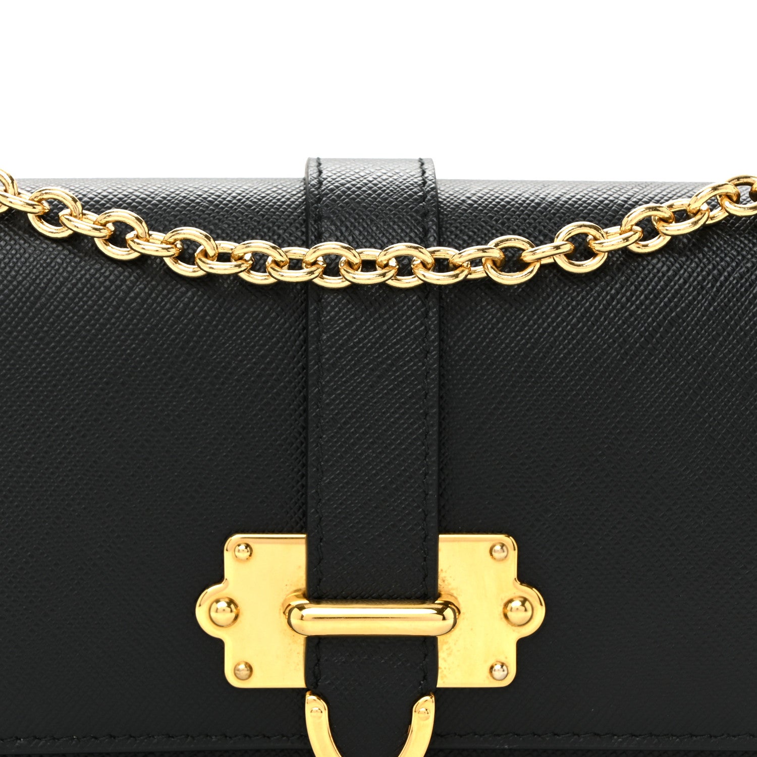 Prada Saffiano Cahier Mini Bag Black 7 of 9