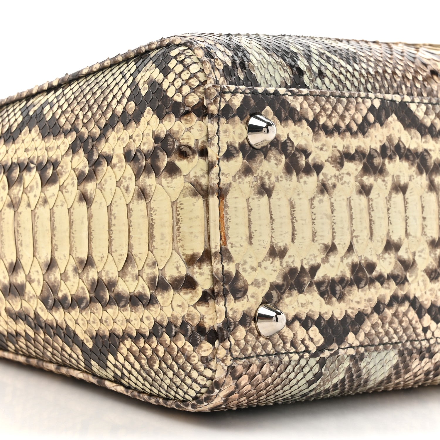Christian Dior Snakeskin Large Lady Dior Beige 10 of 11