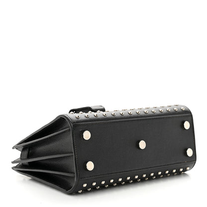 Saint Laurent SAINT LAURENT Calfskin Studded Nano Sac De Jour Black 4 of 18