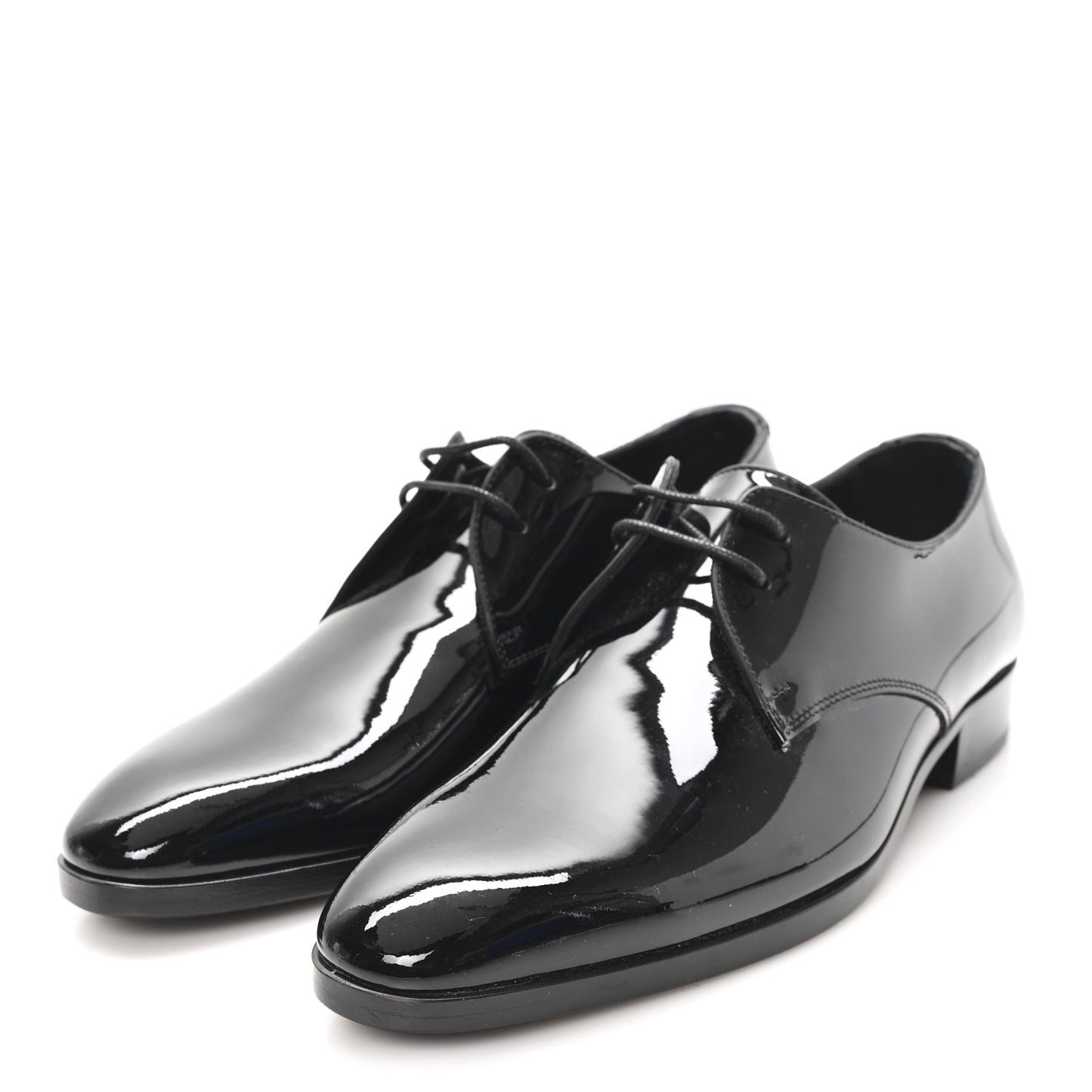 Patent Baltimora Lace Up Derby Shoes 36.5 Black