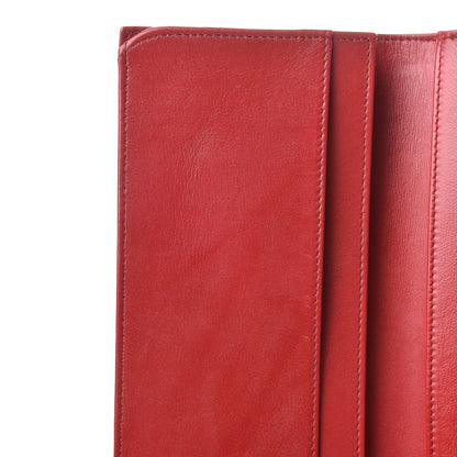Chanel Caviar CC Long Flap French Wallet Red 10 of 13