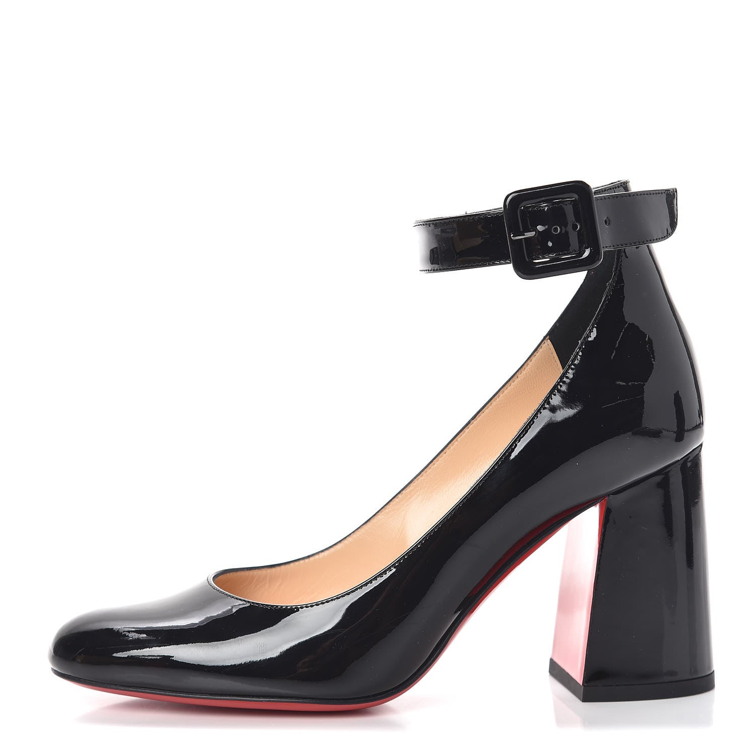 Christian Louboutin Patent Soval 85 Pumps 35 Black 1 of 8