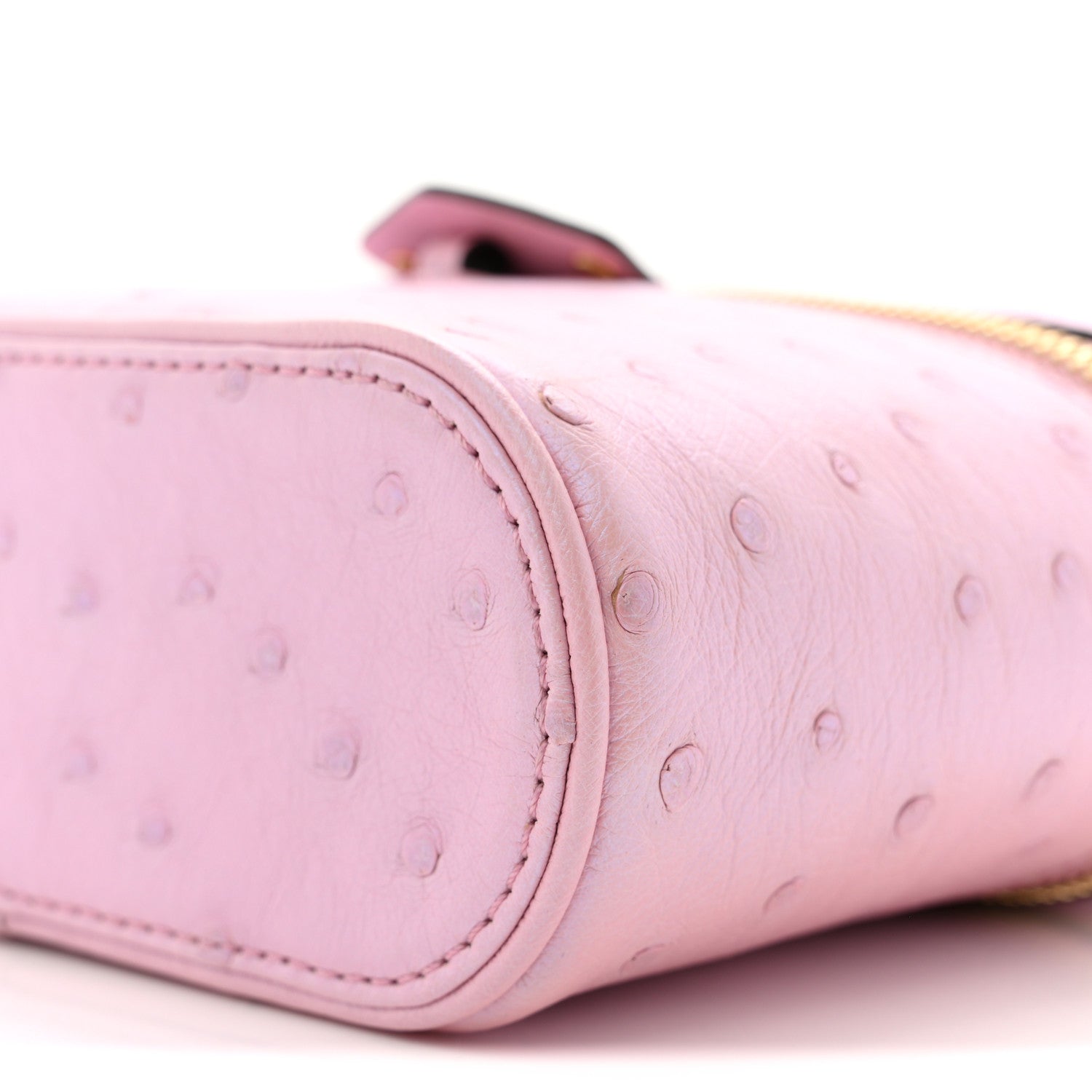Louis Vuitton Ostrich Vanity Chain Pouch Pink 9 of 10