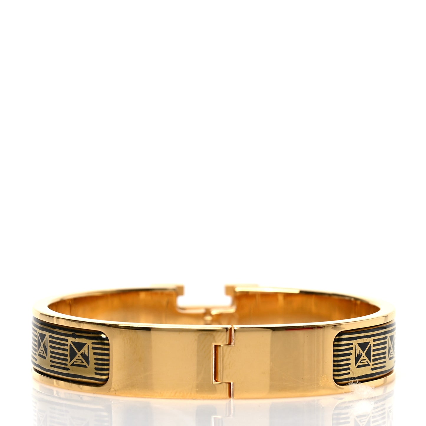 Enamel Narrow Print Clic Clac H Bracelet PM