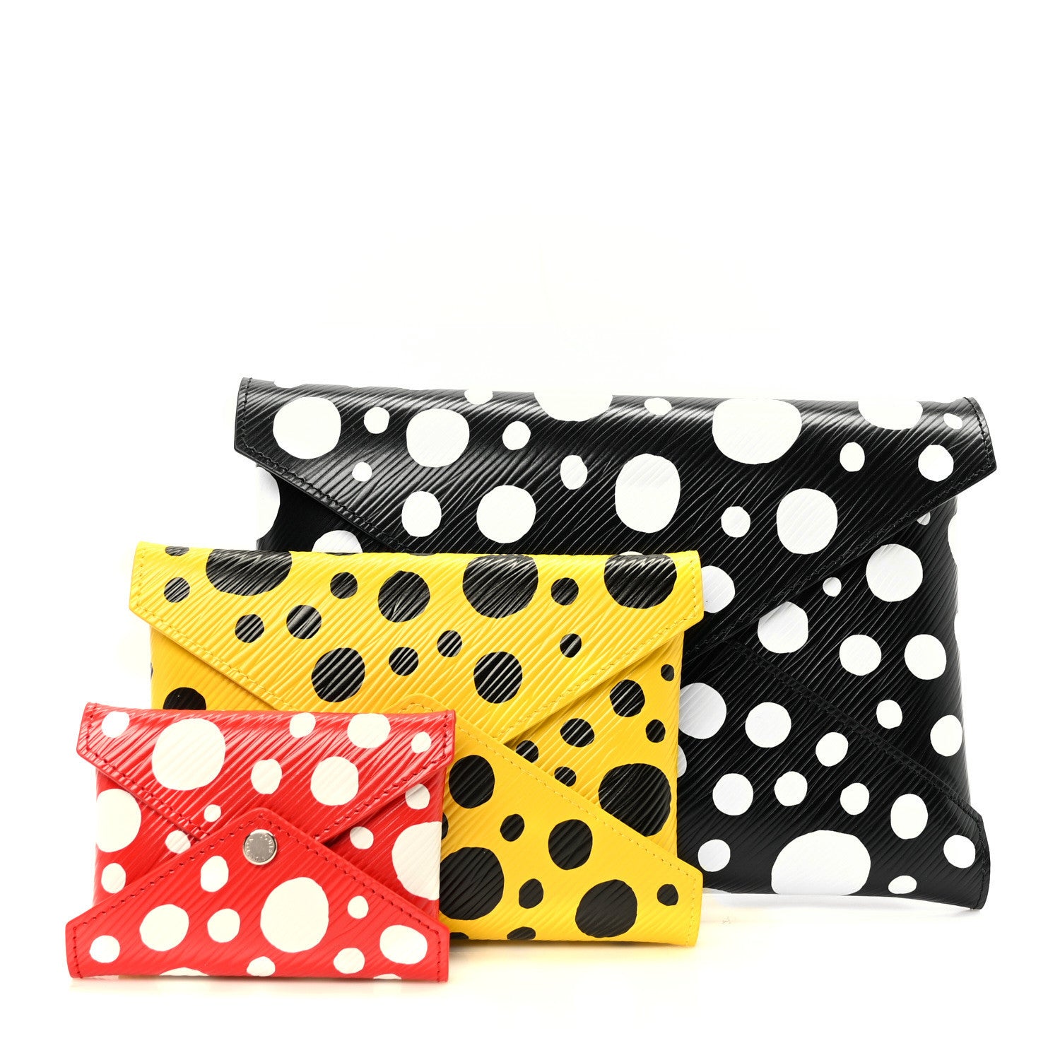 Louis Vuitton LV X YK Epi Kirigami Pochette Set Black Red Yellow 1 of 9