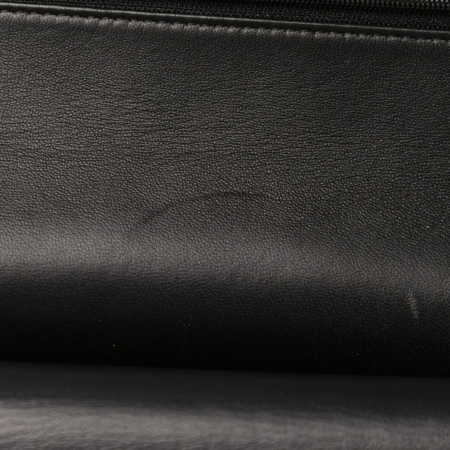 Lambskin Quilted Jumbo Double Flap Black