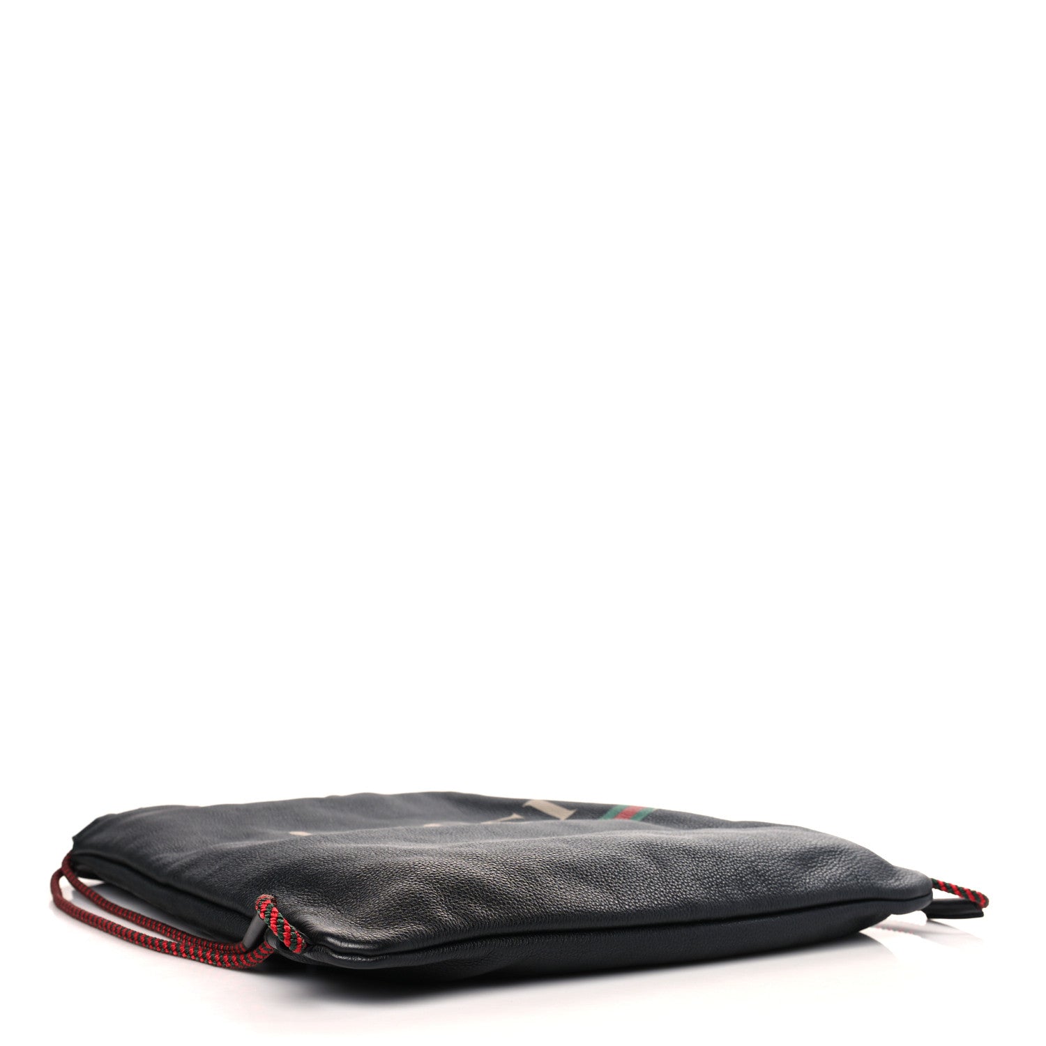 Gucci Calfskin Logo Drawstring Backpack Black 4 of 9