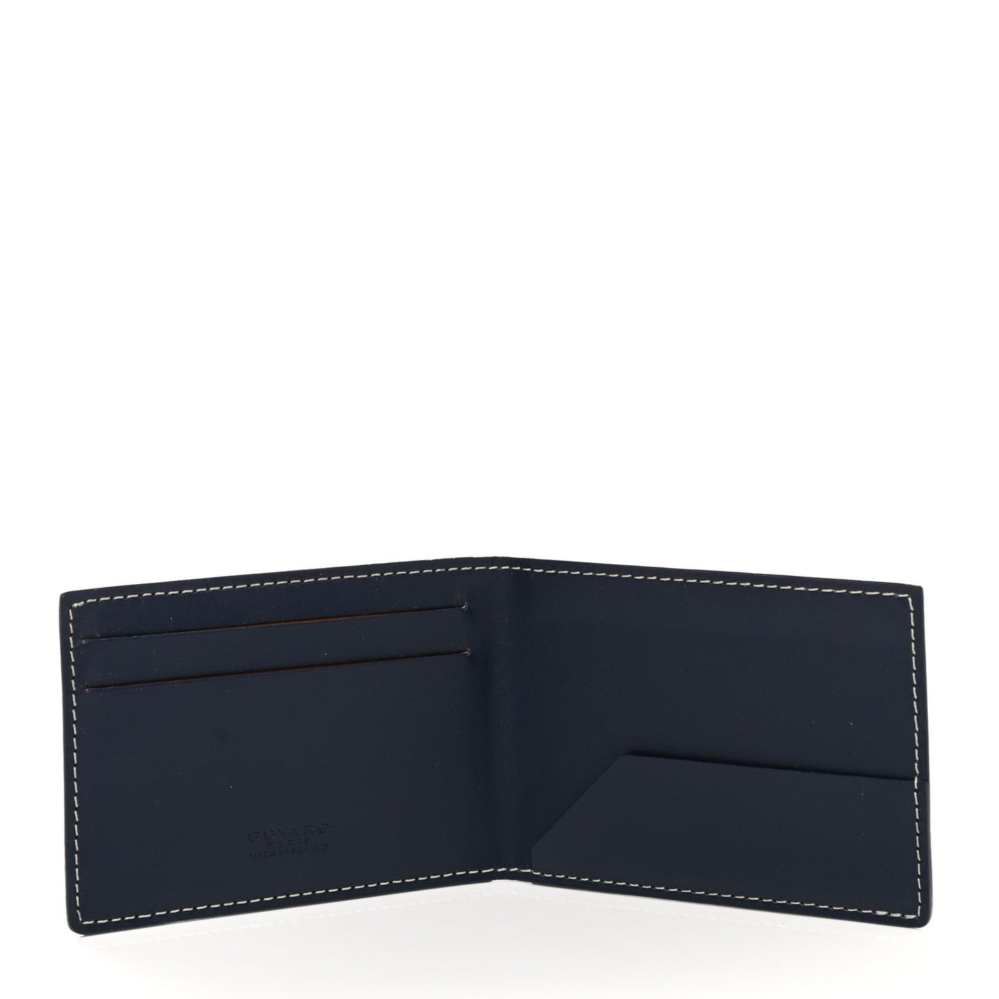 Goyardine Multi Slot Bi-Fold Wallet Navy