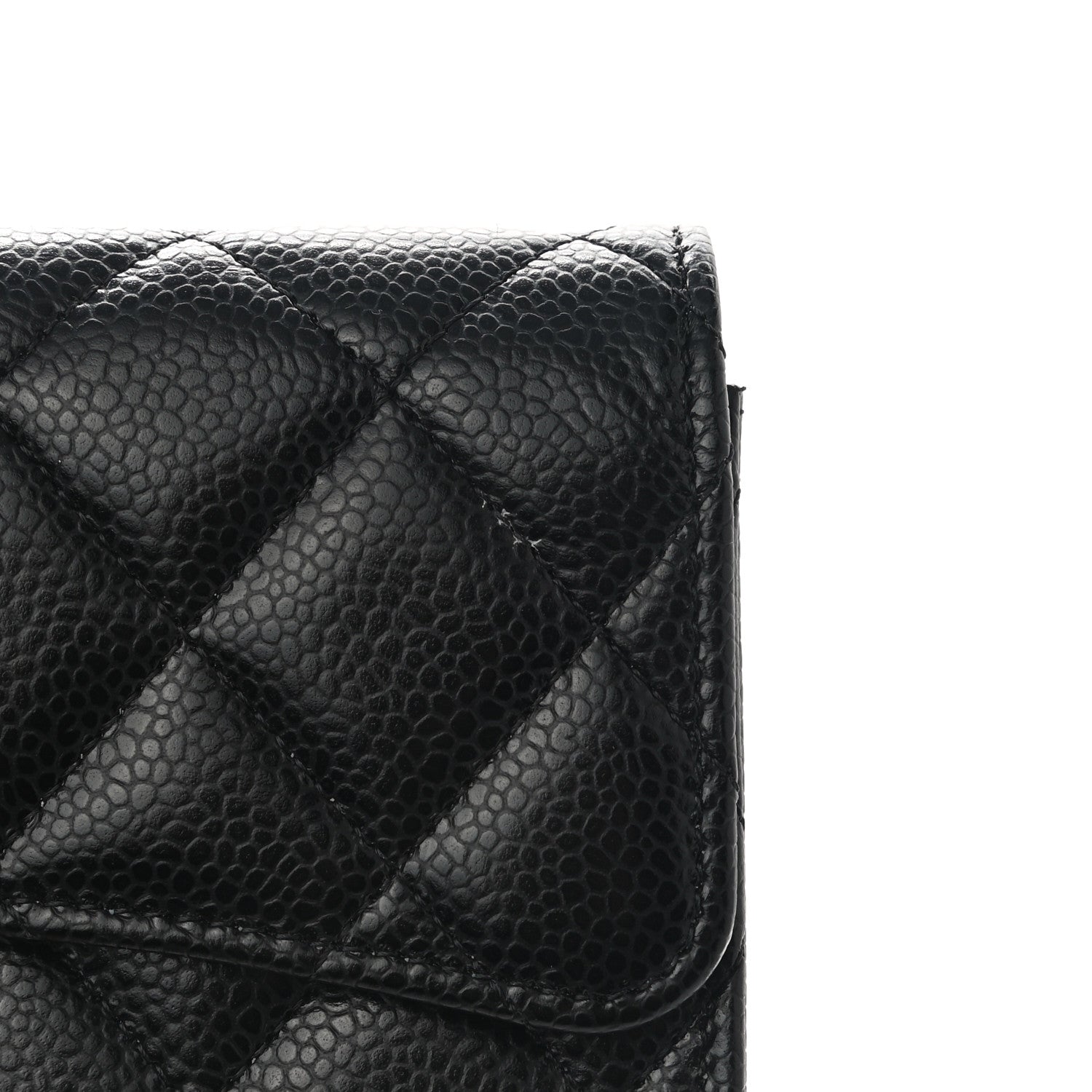Chanel Caviar Quilted Large Gusset Flap Wallet Black 6 of 10