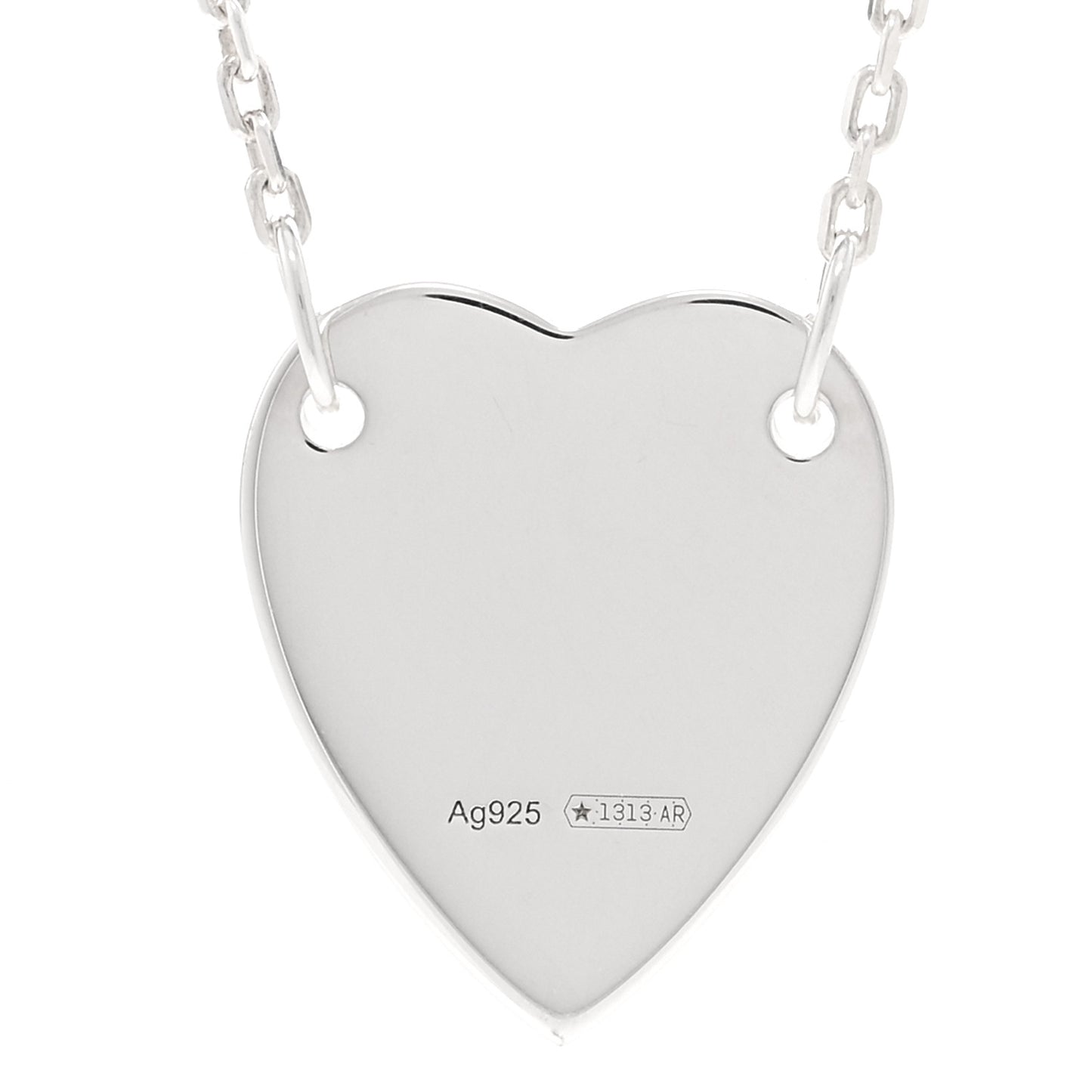 Sterling Silver Trademark Heart Pendant Necklace