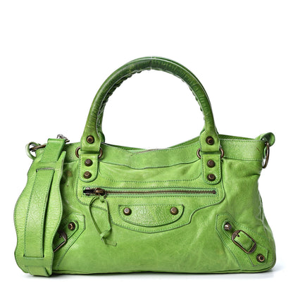 Balenciaga Agneau Classic Hardware First Apple Green 1 of 9