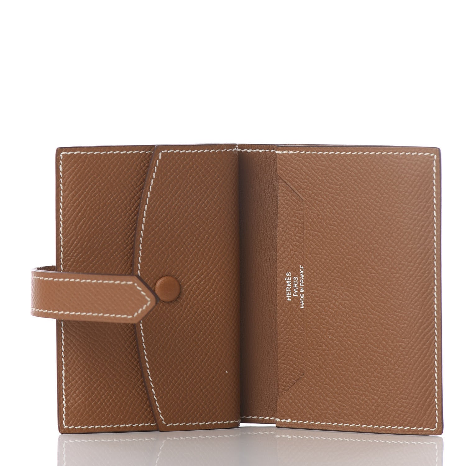 Hermes Epsom Mini Bearn Wallet Gold 4 of 7