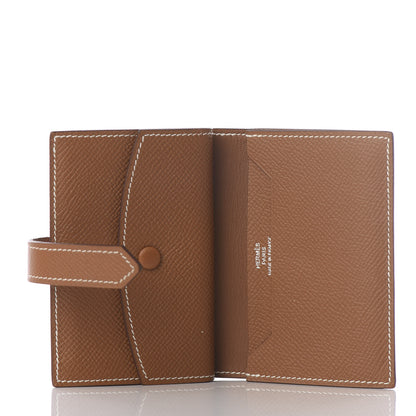 Hermes Epsom Mini Bearn Wallet Gold 4 of 7
