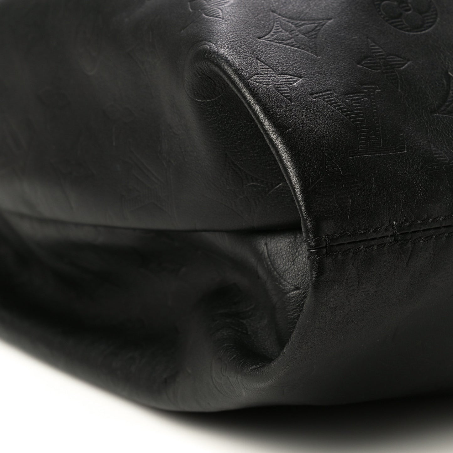 Calfskin Monogram Shadow Tote Black