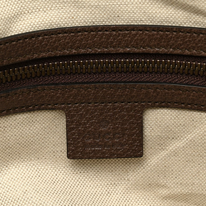 Gucci GG Supreme Monogram Textured Dollar Calfskin Web Medium Ophidia Carry-On Duffle Bag Beige Ebony New Acero 7 of 11