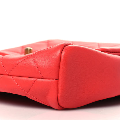 Chanel Lambskin Quilted Side-Packs Red 11 of 13