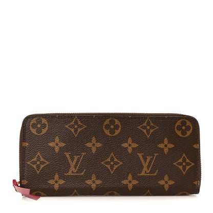 Louis Vuitton Monogram Clemence Wallet Fuchsia 1 of 8