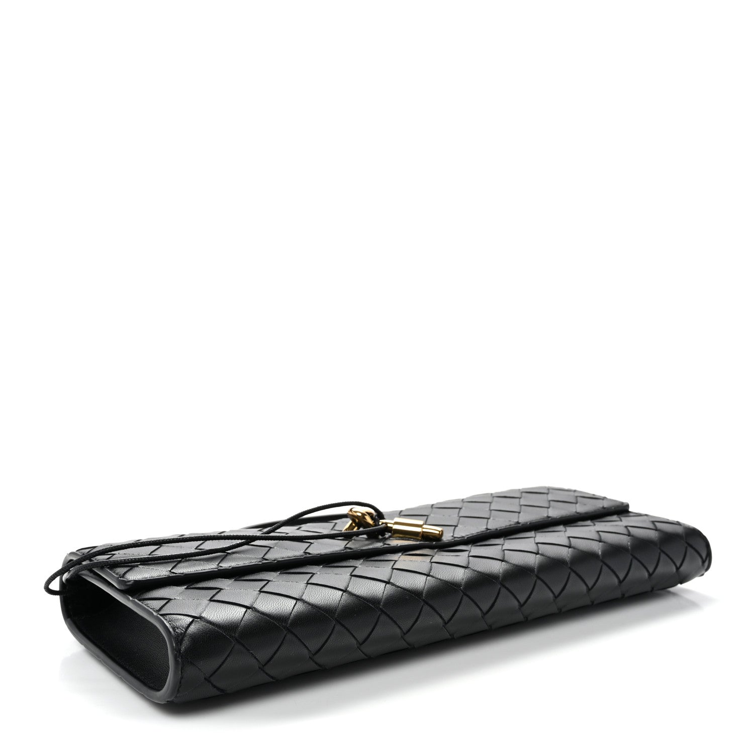 Bottega Veneta Nappa Intrecciato Long Andiamo Top Handle Clutch Black 4 of 6