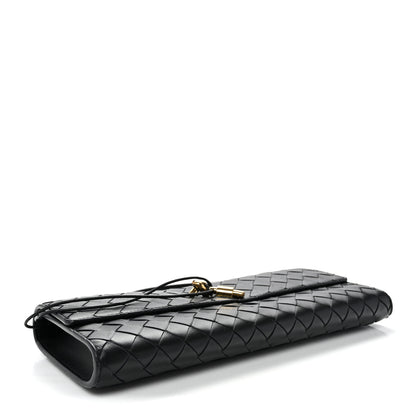Bottega Veneta Nappa Intrecciato Long Andiamo Top Handle Clutch Black 4 of 6