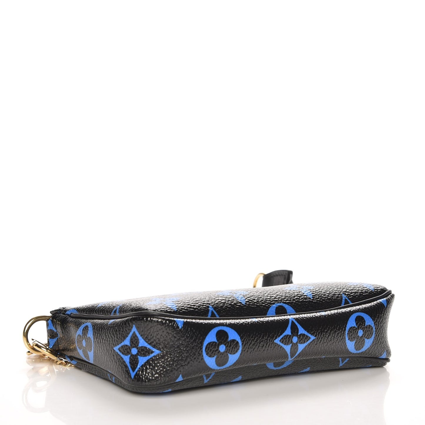 Colored Monogram Mini Pochette Accessories Blue Black