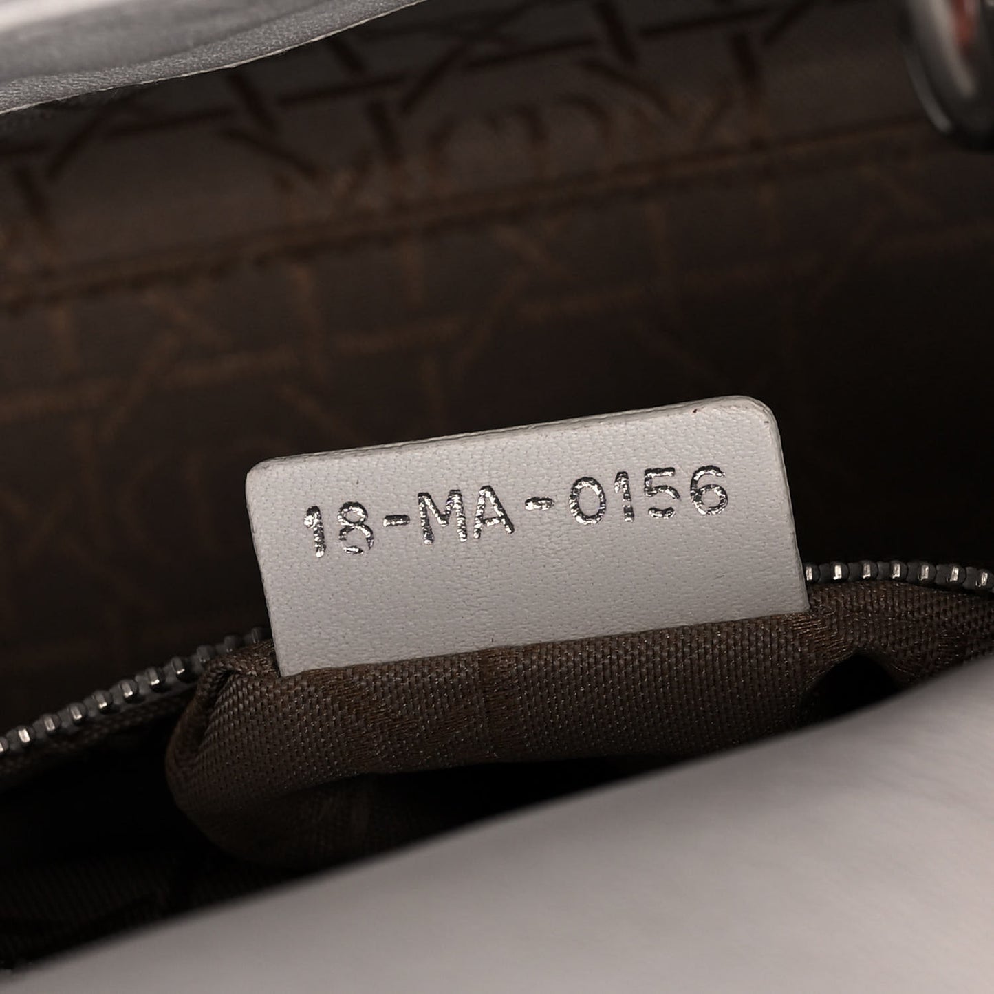 Lambskin Cannage Mini Lady Dior White