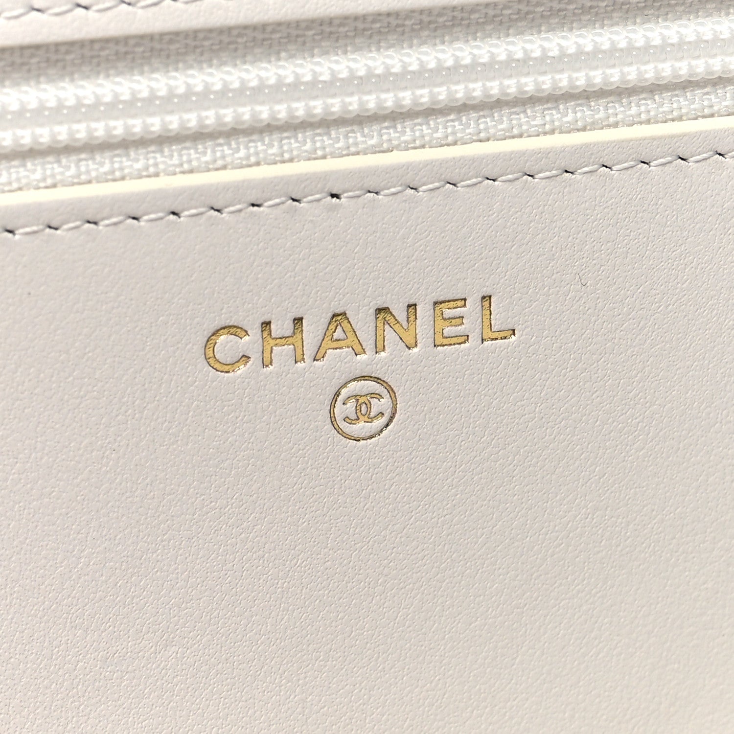 Chanel Caviar Quilted Boy Wallet On Chain WOC White 5 of 15