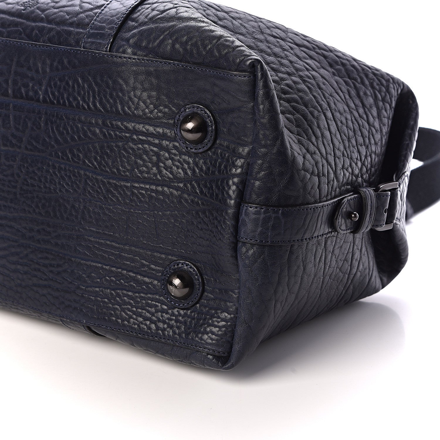 Mulberry Shrunken Calfskin Small Clipper Midnight Blue 9 of 9