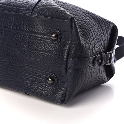 Mulberry Shrunken Calfskin Small Clipper Midnight Blue 9 of 9
