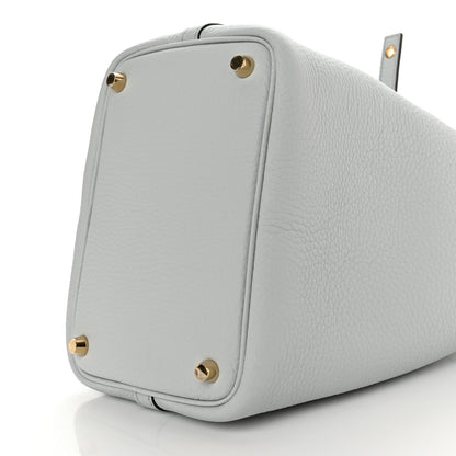 Hermes Taurillon Clemence Picotin Lock 18 PM Bleu Pale 10 of 11