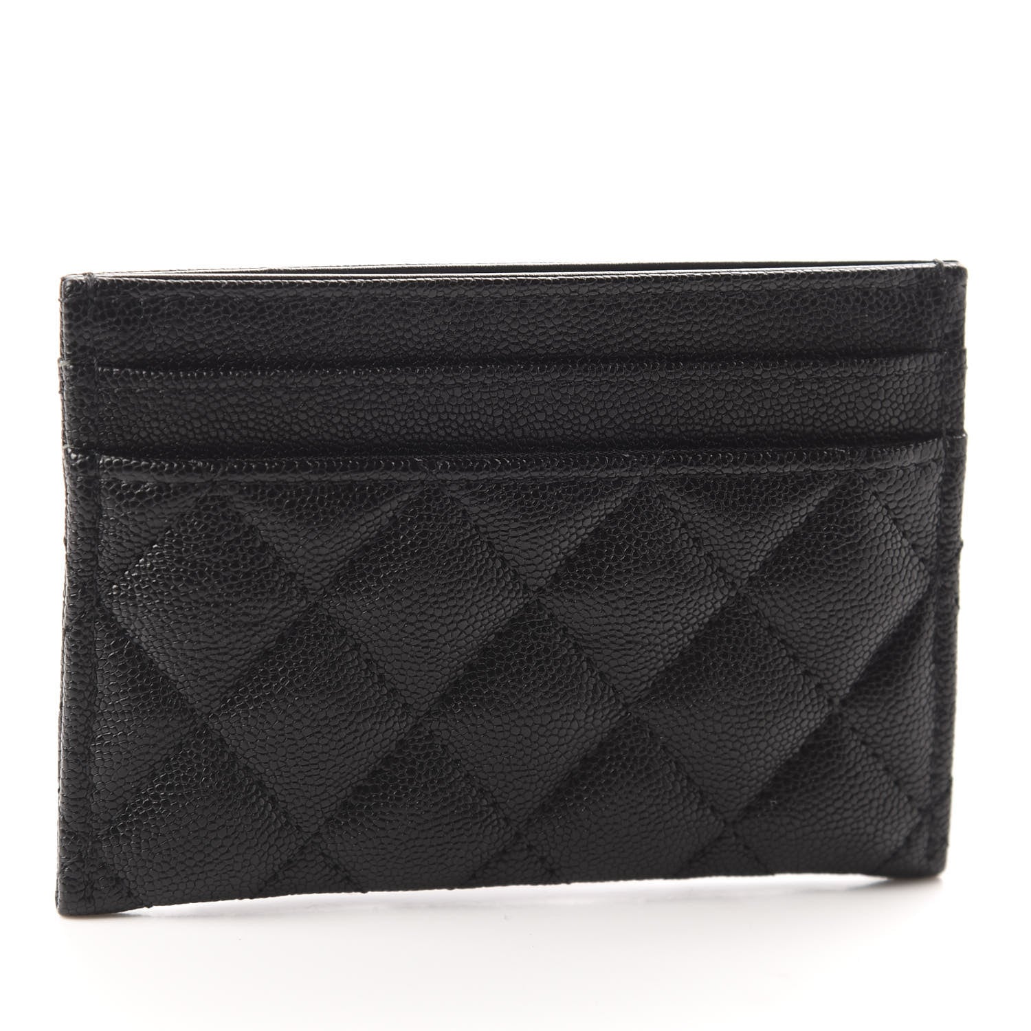 Chanel Caviar Quilted Boy Card Holder Black 3 of 9