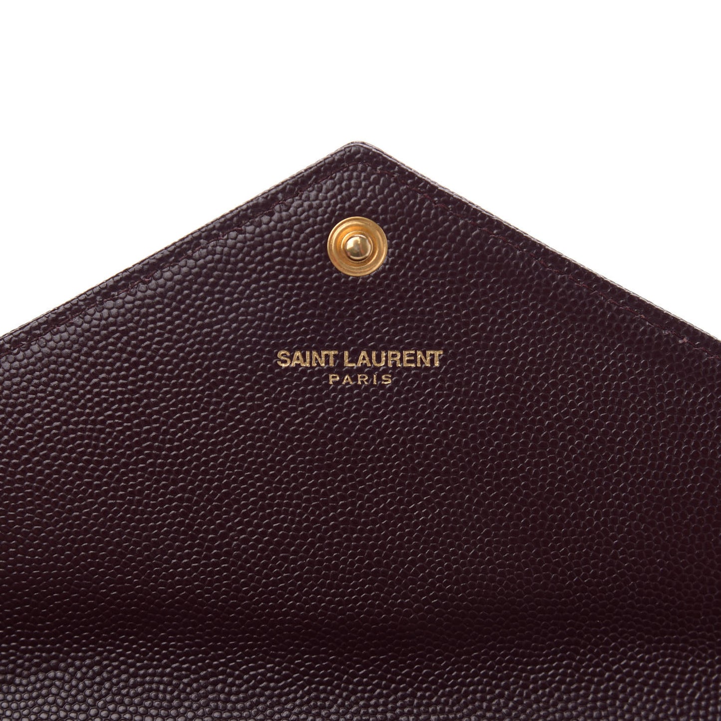 Calfskin Matelasse Chevron Monogram Flap Wallet Amaranto