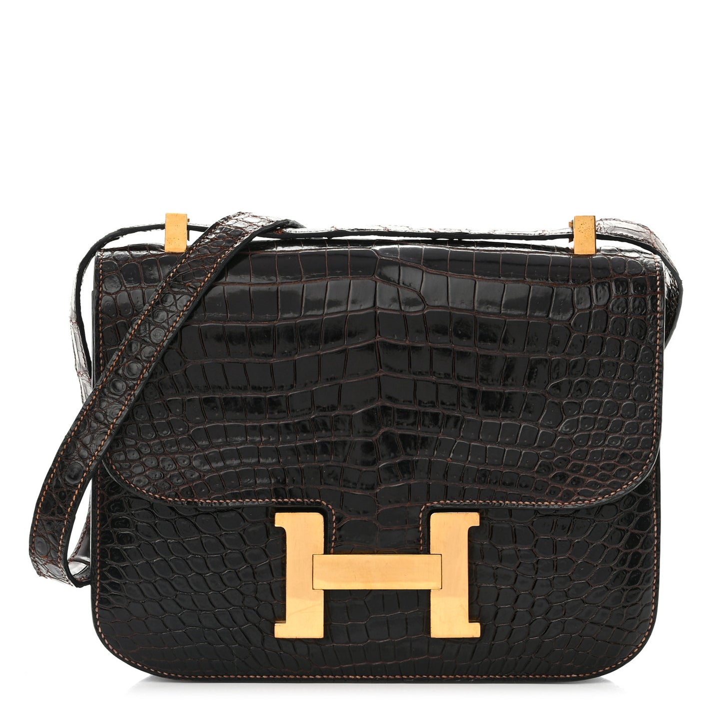 Shiny Niloticus Crocodile Constance 24 Havane