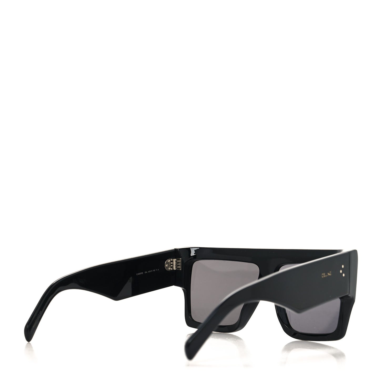 Acetate Flat Top Rectangular Sunglasses CL400921 Black