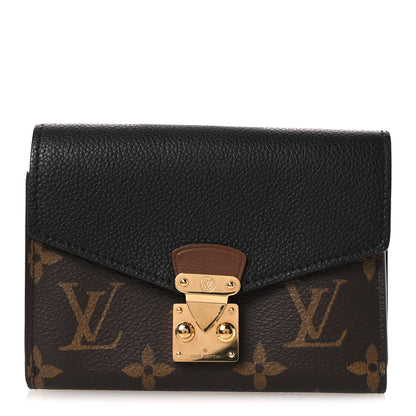 Louis Vuitton Monogram Pallas Compact Wallet NM Black 1 of 8