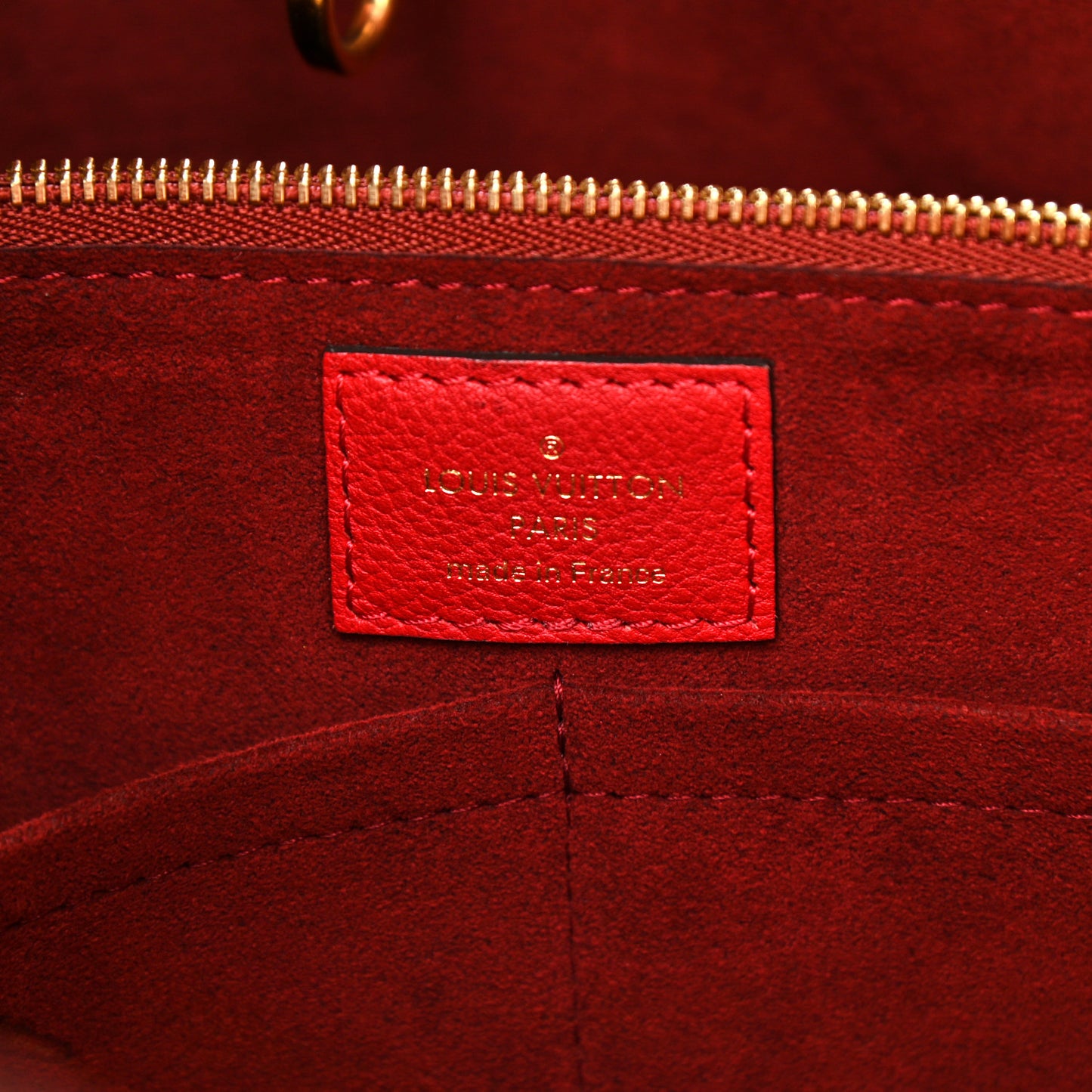 Calfskin Monogram Kimono Tote Cherry
