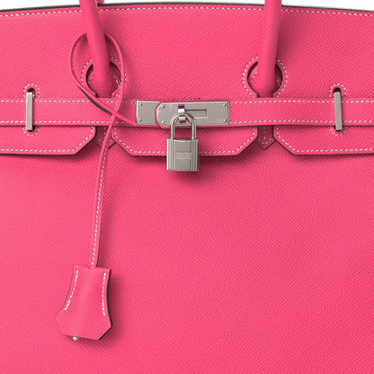 Hermes Epsom Candy Birkin 35 Rose Tyrien Rubis 33 of 43